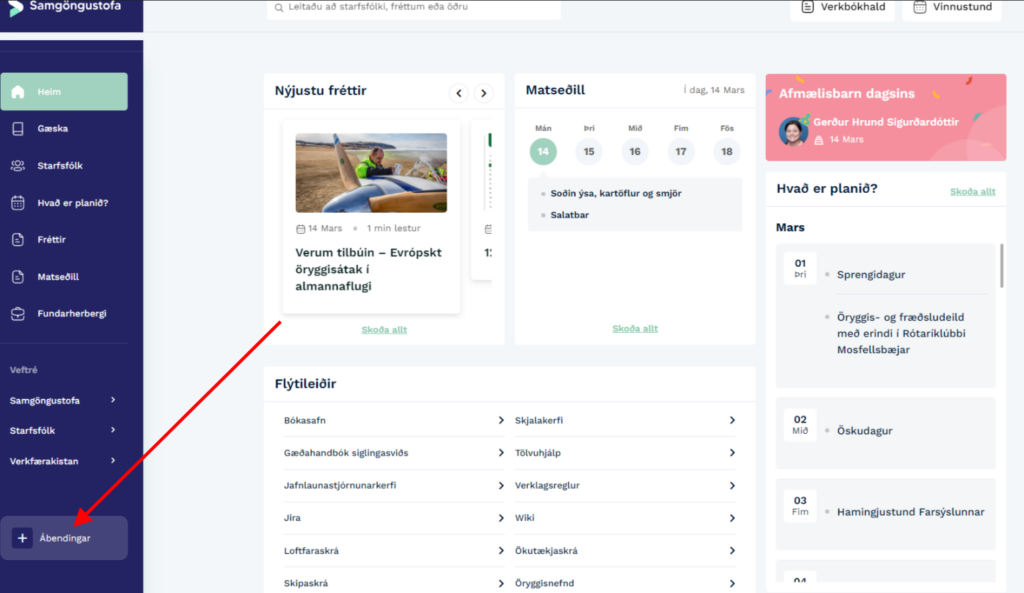 Nýtt ábendingakerfi – nafnasamskeppni